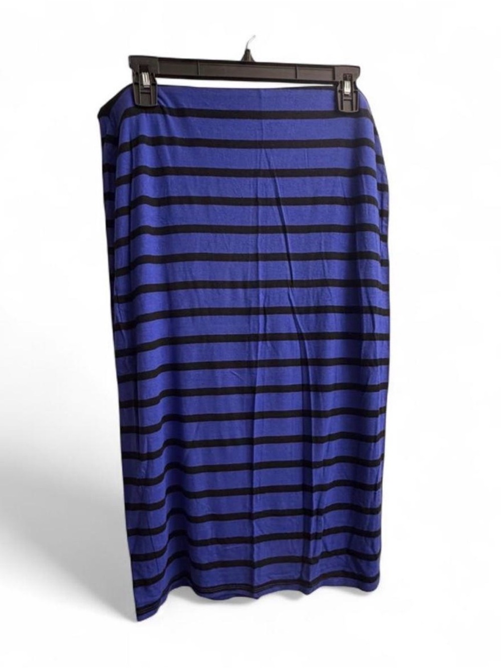 Old Navy Blue and Black Striped Midi Skirt